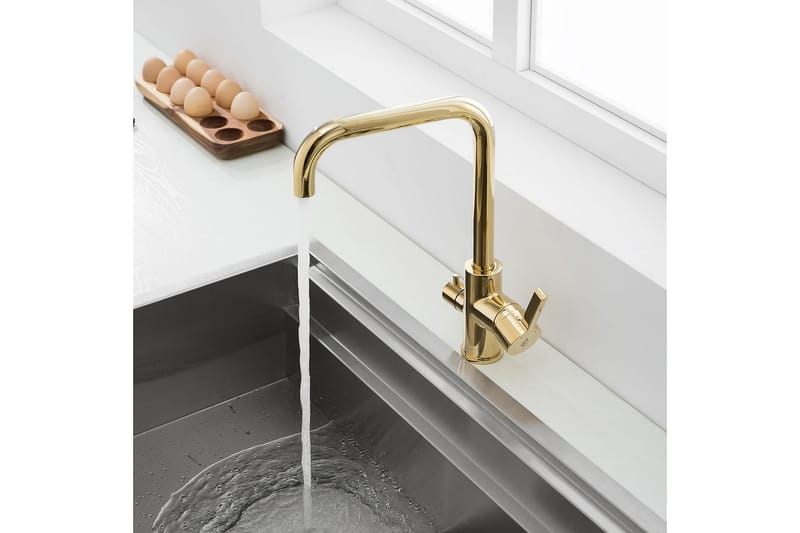 Bathlife Atlant Køkkenarmatur - Guld - Håndvaskarmatur - Standard køkkenarmatur