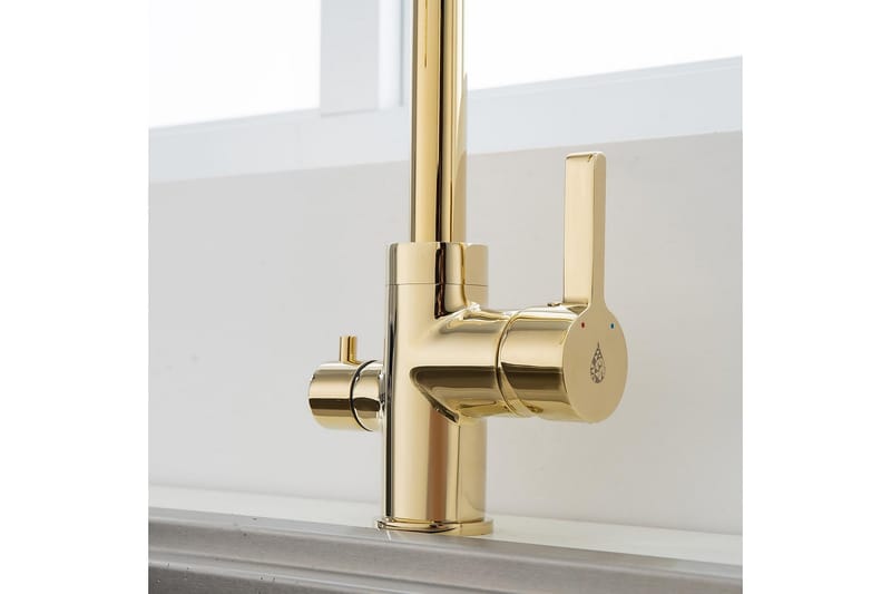 Bathlife Ocean Køkkenarmatur - Guld - Hus & renovering - Køkken & bad - Badeværelse - Blandingsbatterier & vandhaner - Håndvaskarmatur
