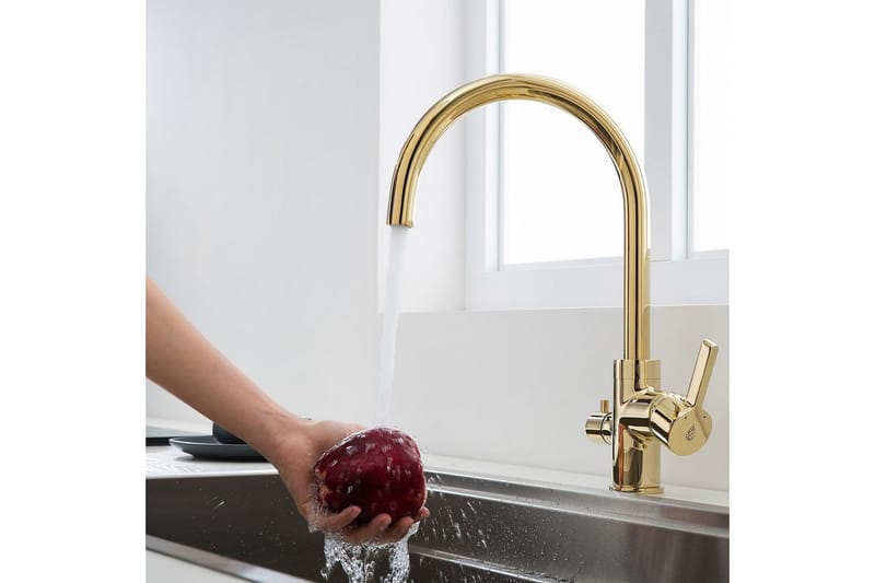 Bathlife Ocean Køkkenarmatur - Guld - Hus & renovering - Køkken & bad - Badeværelse - Blandingsbatterier & vandhaner - Håndvaskarmatur