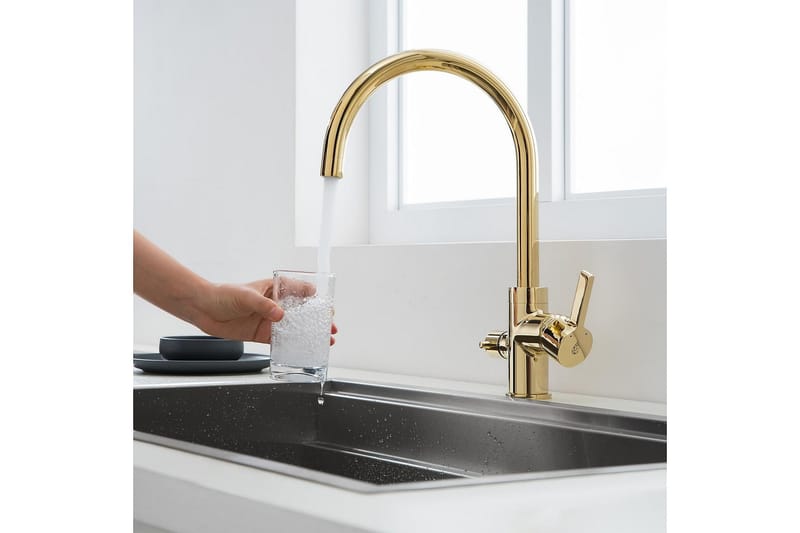 Bathlife Ocean Køkkenarmatur - Guld - Hus & renovering - Køkken & bad - Badeværelse - Blandingsbatterier & vandhaner - Håndvaskarmatur