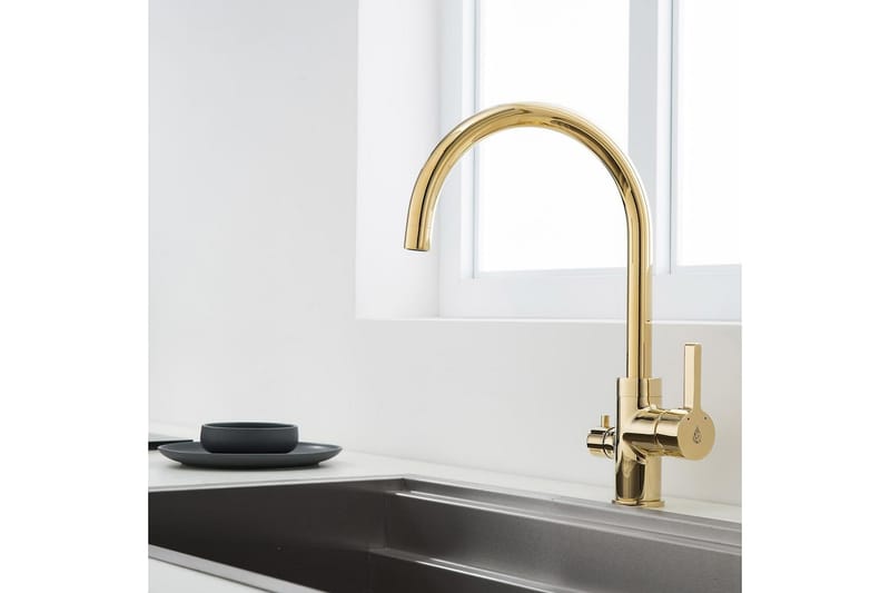 Bathlife Ocean Køkkenarmatur - Guld - Hus & renovering - Køkken & bad - Badeværelse - Blandingsbatterier & vandhaner - Håndvaskarmatur