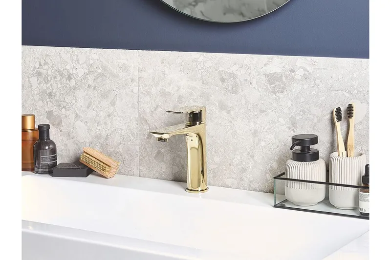 Berloi Håndvaskarmatur - Guld - Hus & renovering - Køkken & bad - Badeværelse - Blandingsbatterier & vandhaner - Håndvaskarmatur