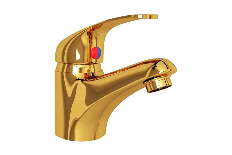 blandingsbatteri til håndvask 13x10 cm gylden - Guld - Håndvaskarmatur