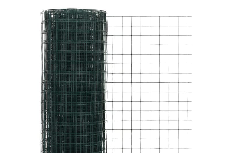 hønsenet stål med PVC-belægning 10 x 0,5 m grøn - Grøn - Håndvaskarmatur