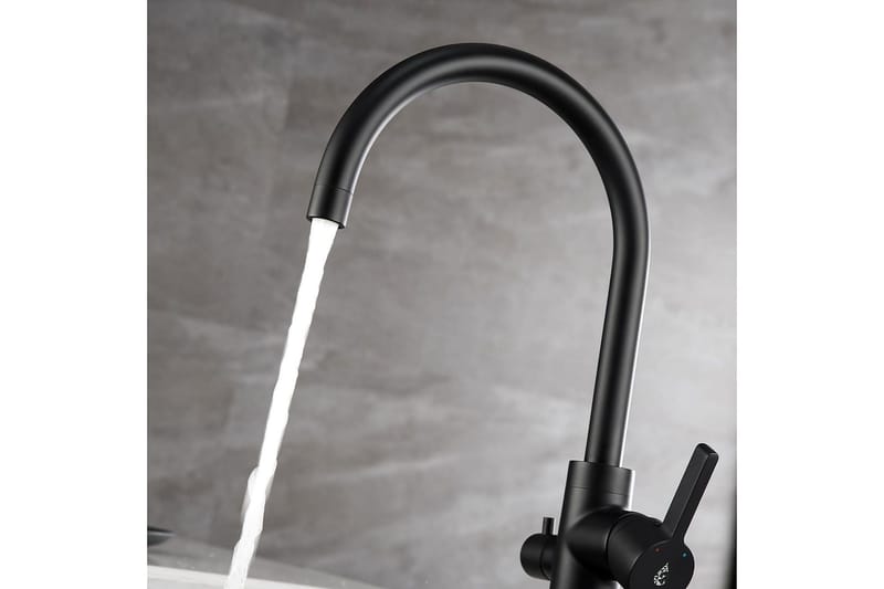 Köksblandare Bathlife Svart - Hus & renovering - Køkken & bad - Badeværelse - Blandingsbatterier & vandhaner - Håndvaskarmatur