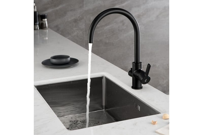 Köksblandare Bathlife Svart - Hus & renovering - Køkken & bad - Badeværelse - Blandingsbatterier & vandhaner - Håndvaskarmatur