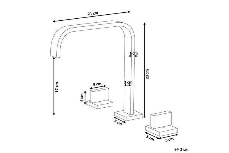 Kagera Håndvaskarmatur - Mat Sort - Hus & renovering - Køkken & bad - Badeværelse - Blandingsbatterier & vandhaner - Håndvaskarmatur