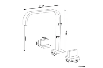 Kagera Håndvaskarmatur - Mat Sort - Hus & renovering - Køkken & bad - Badeværelse - Blandingsbatterier & vandhaner - Håndvaskarmatur