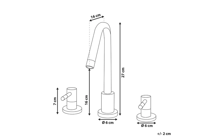 Osipi Håndvaskarmatur - Guld - Hus & renovering - Køkken & bad - Badeværelse - Blandingsbatterier & vandhaner - Håndvaskarmatur