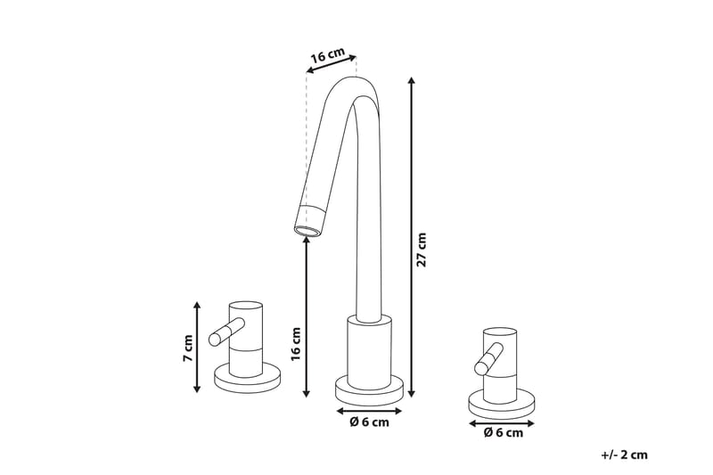 Osipi Håndvaskarmatur - Sølv - Hus & renovering - Køkken & bad - Badeværelse - Blandingsbatterier & vandhaner - Håndvaskarmatur