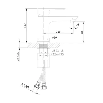 Pärla Håndvaskarmatur - Hus & renovering - Køkken & bad - Badeværelse - Blandingsbatterier & vandhaner - Håndvaskarmatur