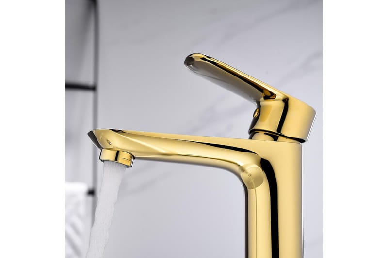 Tvättställsblandare Bathlife Mässing - Hus & renovering - Køkken & bad - Badeværelse - Blandingsbatterier & vandhaner - Håndvaskarmatur