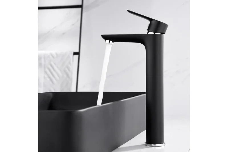 Tvättställsblandare Bathlife Mattsvart - Hus & renovering - Køkken & bad - Badeværelse - Blandingsbatterier & vandhaner - Håndvaskarmatur