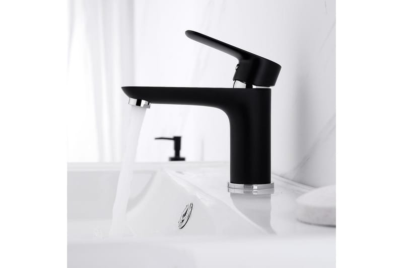 Tvättställsblandare Bathlife Mattsvart - Hus & renovering - Køkken & bad - Badeværelse - Blandingsbatterier & vandhaner - Håndvaskarmatur