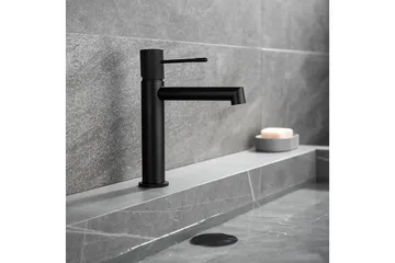 Tvättställsblandare Bathlife Svart - Hus & renovering - Køkken & bad - Badeværelse - Blandingsbatterier & vandhaner - Håndvaskarmatur