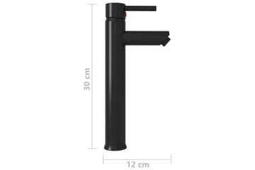 blandingsbatteri til badeværelse 12x30 cm sort - Sort - Hus & renovering - Køkken & bad - Badeværelse - Blandingsbatterier & vandhaner - Badekars blandingsbatteri