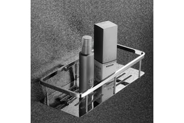Bathlife Stadga Brusekurv 30x13 cm - Mat Sort - Hus & renovering - Køkken & bad - Badeværelse - Brusearmatur & tilbehør