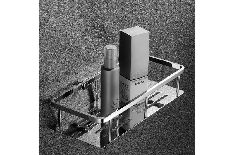 Bathlife Stadga Brusekurv 30x13 cm - Mat Sort - Hus & renovering - Køkken & bad - Badeværelse - Brusearmatur & tilbehør