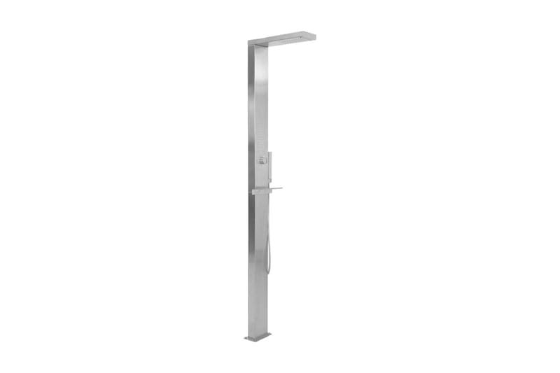 Bruserpanelsystem Rustfrit Stål Firkantet - Sølv - Hus & renovering - Køkken & bad - Badeværelse - Brusearmatur & tilbehør