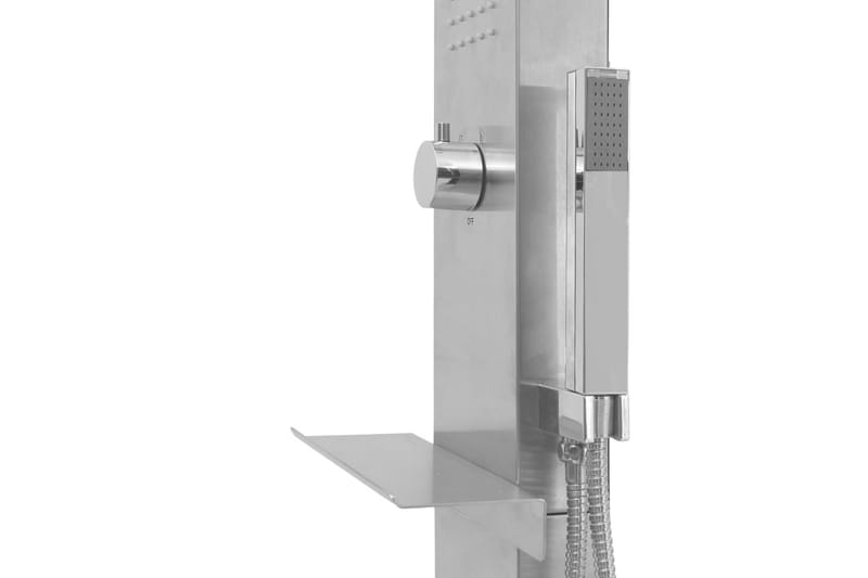 Bruserpanelsystem Rustfrit Stål Firkantet - Sølv - Hus & renovering - Køkken & bad - Badeværelse - Brusearmatur & tilbehør