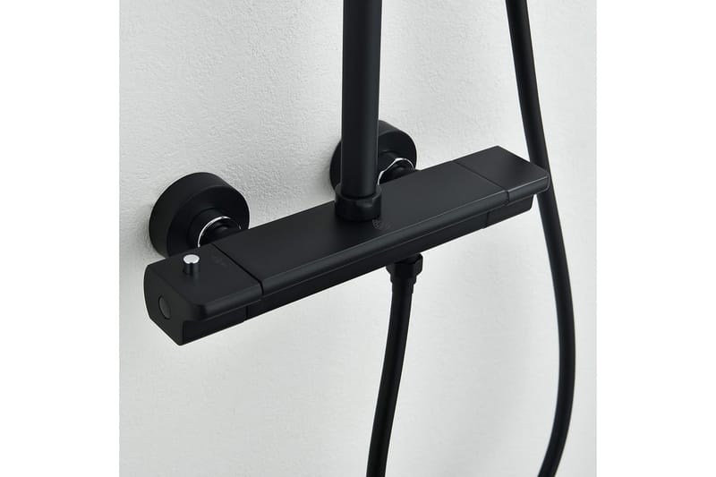 Bathlife Sjö Loftbrusesæt - Mat Sort - Hus & renovering - Køkken & bad - Badeværelse - Brusearmatur & tilbehør