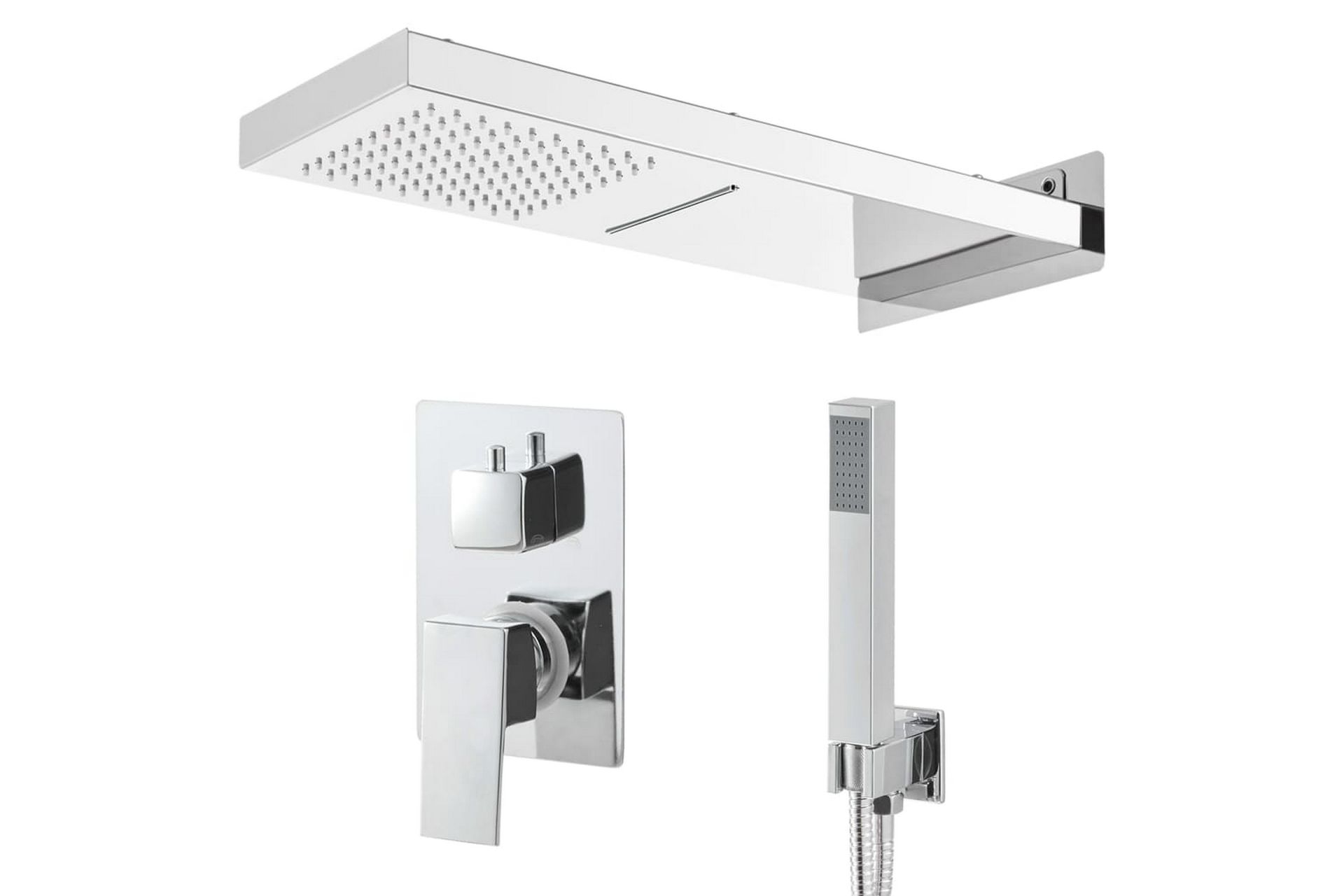 Brusesystem rustfrit stål 201 sølvfarvet - Hus & renovering - Køkken & bad - Badeværelse - Brusearmatur & tilbehør