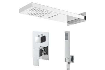 Brusesystem rustfrit stål 201 sølvfarvet - Hus & renovering - Køkken & bad - Badeværelse - Brusearmatur & tilbehør