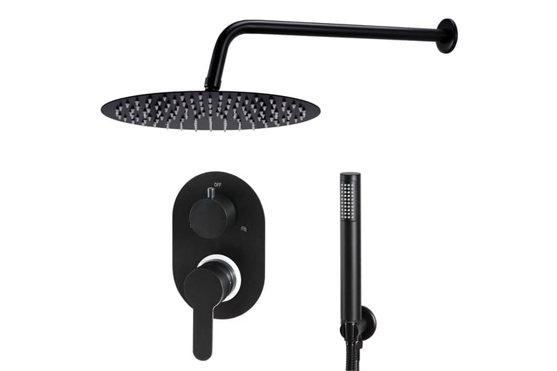brusesystem rustfrit stål 201 sort - Hus & renovering - Køkken & bad - Badeværelse - Brusearmatur & tilbehør
