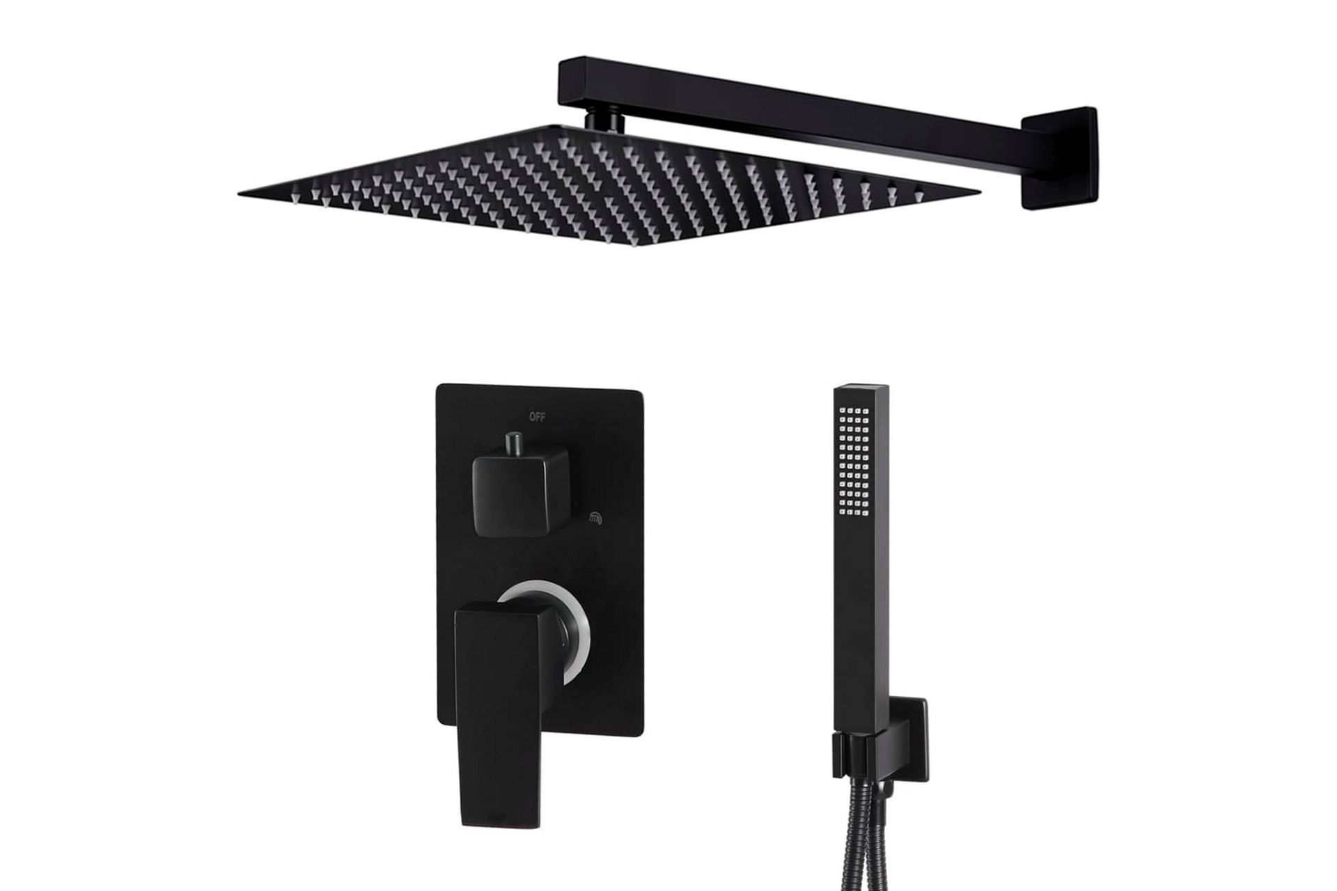 brusesystem rustfrit stål 201 sort - Hus & renovering - Køkken & bad - Badeværelse - Brusearmatur & tilbehør