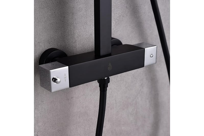 Flöda Loftbrusesæt - Sort - Hus & renovering - Køkken & bad - Badeværelse - Brusearmatur & tilbehør