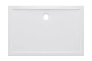 Gyttorp Brusekar 80x120 cm - Hvid - Hus & renovering - Køkken & bad - Badeværelse - Brusearmatur & tilbehør - Brusekar