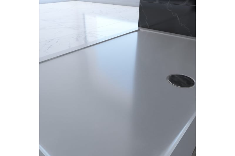 Gyttorp Brusekar 80x120 cm - Hvid - Hus & renovering - Køkken & bad - Badeværelse - Brusearmatur & tilbehør - Brusekar