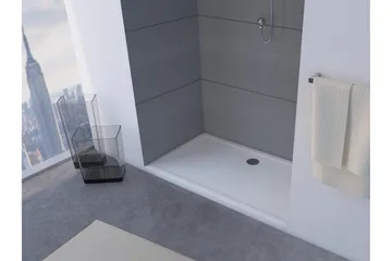 Gyttorp Brusekar 80x140 cm - Hvid - Hus & renovering - Køkken & bad - Badeværelse - Brusearmatur & tilbehør - Brusekar