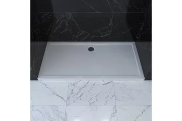 Gyttorp Brusekar 80x140 cm - Hvid - Hus & renovering - Køkken & bad - Badeværelse - Brusearmatur & tilbehør - Brusekar