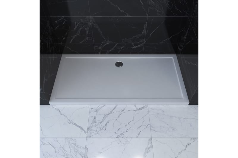 Gyttorp Brusekar 80x140 cm - Hvid - Hus & renovering - Køkken & bad - Badeværelse - Brusearmatur & tilbehør - Brusekar
