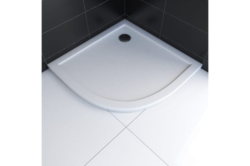 Gyttorp Brusekar 90x90 cm - Hvid - Øvrige badeværelsestilbehør - Brusekar