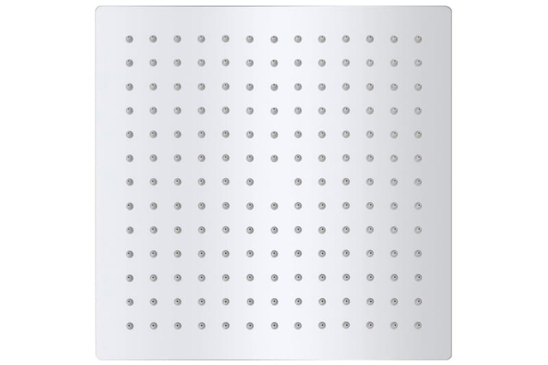 Brusehoved rustfrit stål 25x25 cm firkantet - Sølv - Hus & renovering - Køkken & bad - Badeværelse - Brusearmatur & tilbehør