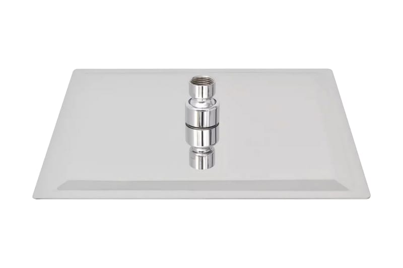 Brusehoved rustfrit stål 25x25 cm firkantet - Sølv - Hus & renovering - Køkken & bad - Badeværelse - Brusearmatur & tilbehør