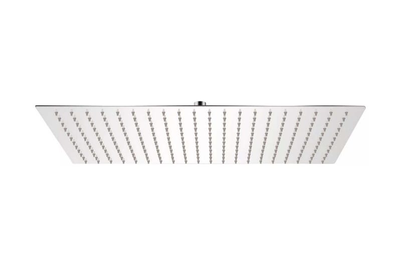 brusehoved rustfrit stål 30x50 cm rektangulær - Sølv - Hus & renovering - Køkken & bad - Badeværelse - Brusearmatur & tilbehør