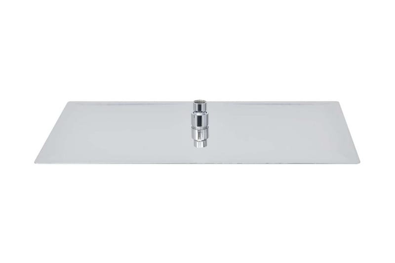 brusehoved rustfrit stål 30x50 cm rektangulær - Sølv - Hus & renovering - Køkken & bad - Badeværelse - Brusearmatur & tilbehør