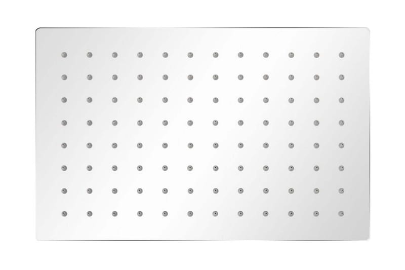 Bruserhoveder Rainshower-Funktion 2 Stk. Rustfrit 20X30 Cm - Sølv - Hus & renovering - Køkken & bad - Badeværelse - Brusearmatur & tilbehør
