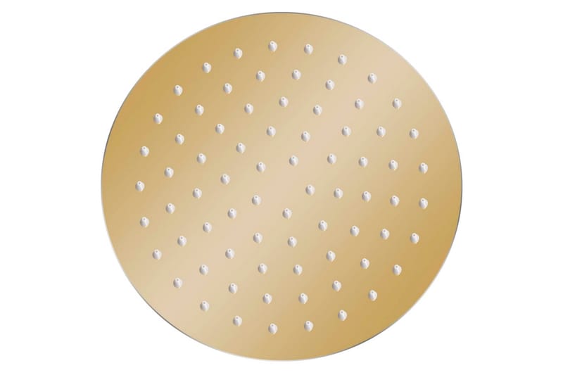 regnbrusehoved 20 cm rund rustfrit stål guldfarvet - Guld - Hus & renovering - Køkken & bad - Badeværelse - Brusearmatur & tilbehør