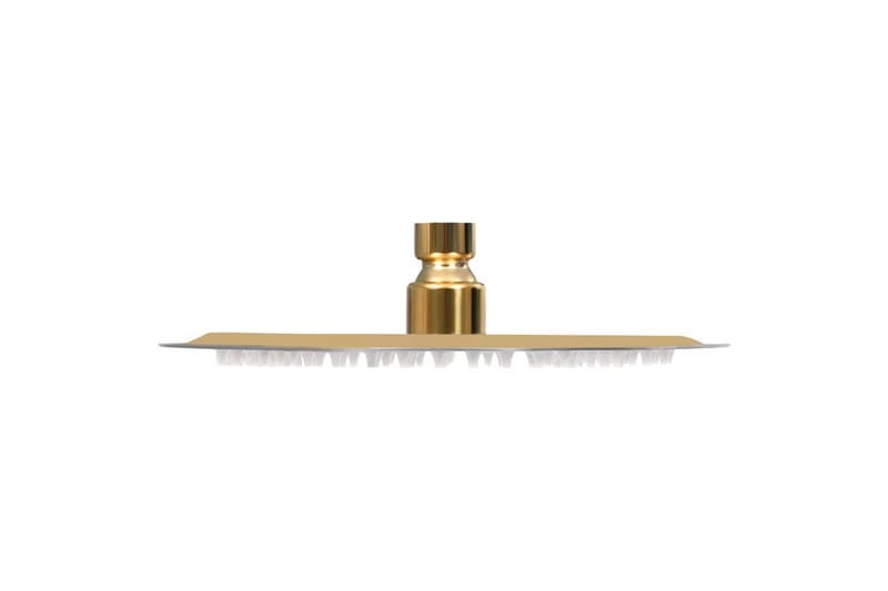 regnbrusehoved 20 cm rund rustfrit stål guldfarvet - Guld - Hus & renovering - Køkken & bad - Badeværelse - Brusearmatur & tilbehør