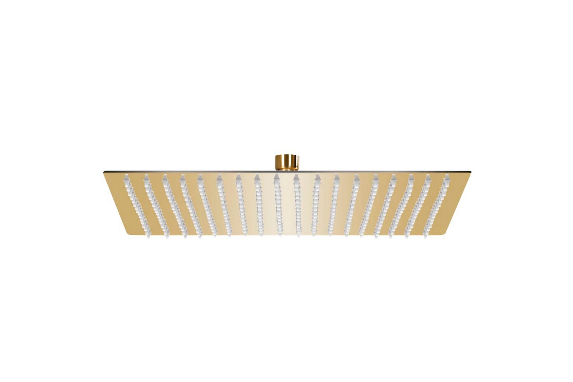 regnbrusehoved 50x50 cm firkantet rustfrit stål guldfarvet - Guld - Hus & renovering - Køkken & bad - Badeværelse - Brusearmatur & tilbehør