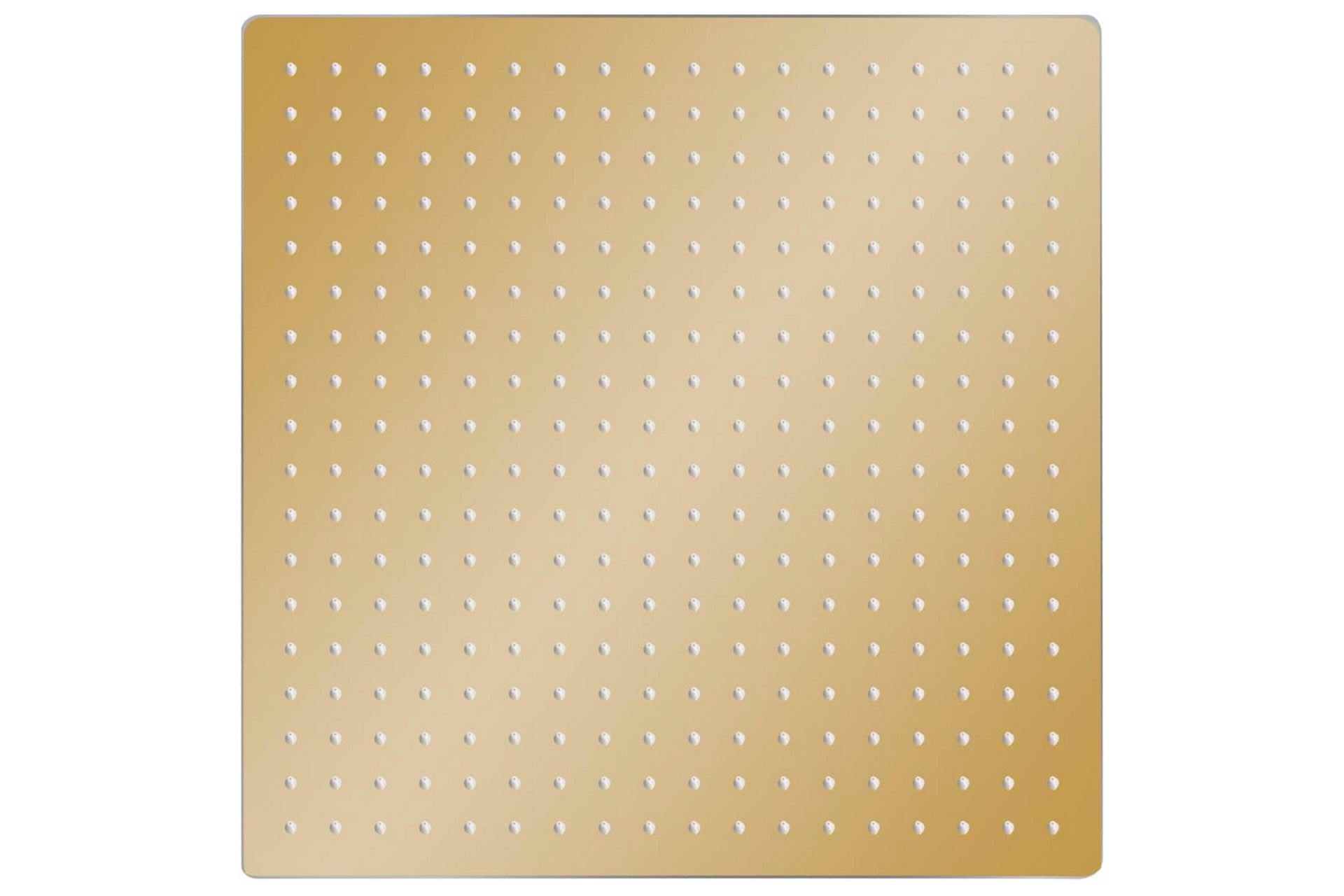 regnbrusehoved 50x50 cm firkantet rustfrit stål guldfarvet - Guld - Hus & renovering - Køkken & bad - Badeværelse - Brusearmatur & tilbehør