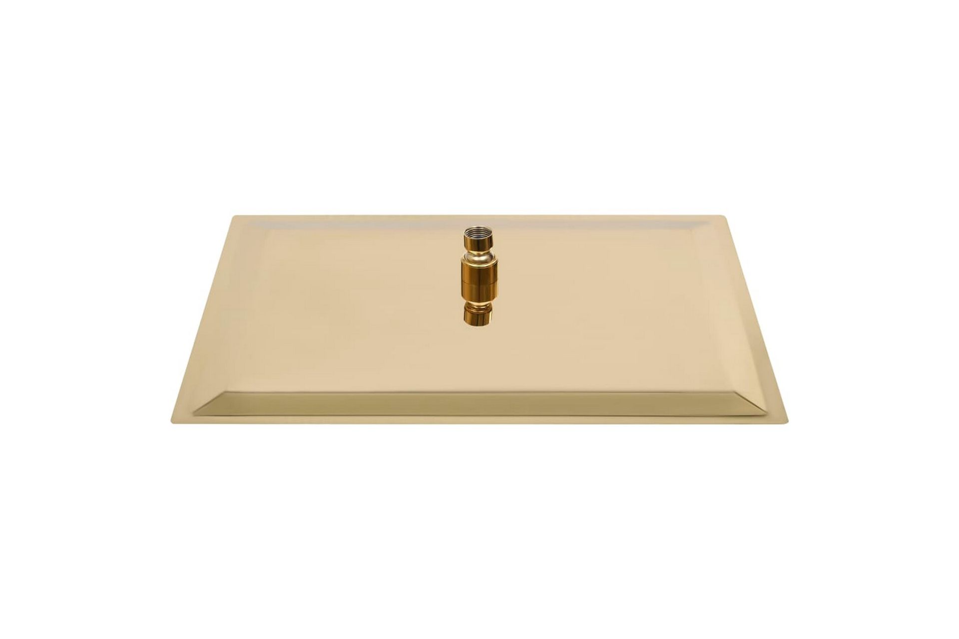 regnbrusehoved 50x50 cm firkantet rustfrit stål guldfarvet - Guld - Hus & renovering - Køkken & bad - Badeværelse - Brusearmatur & tilbehør