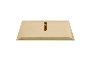 regnbrusehoved 50x50 cm firkantet rustfrit stål guldfarvet - Guld - Hus & renovering - Køkken & bad - Badeværelse - Brusearmatur & tilbehør