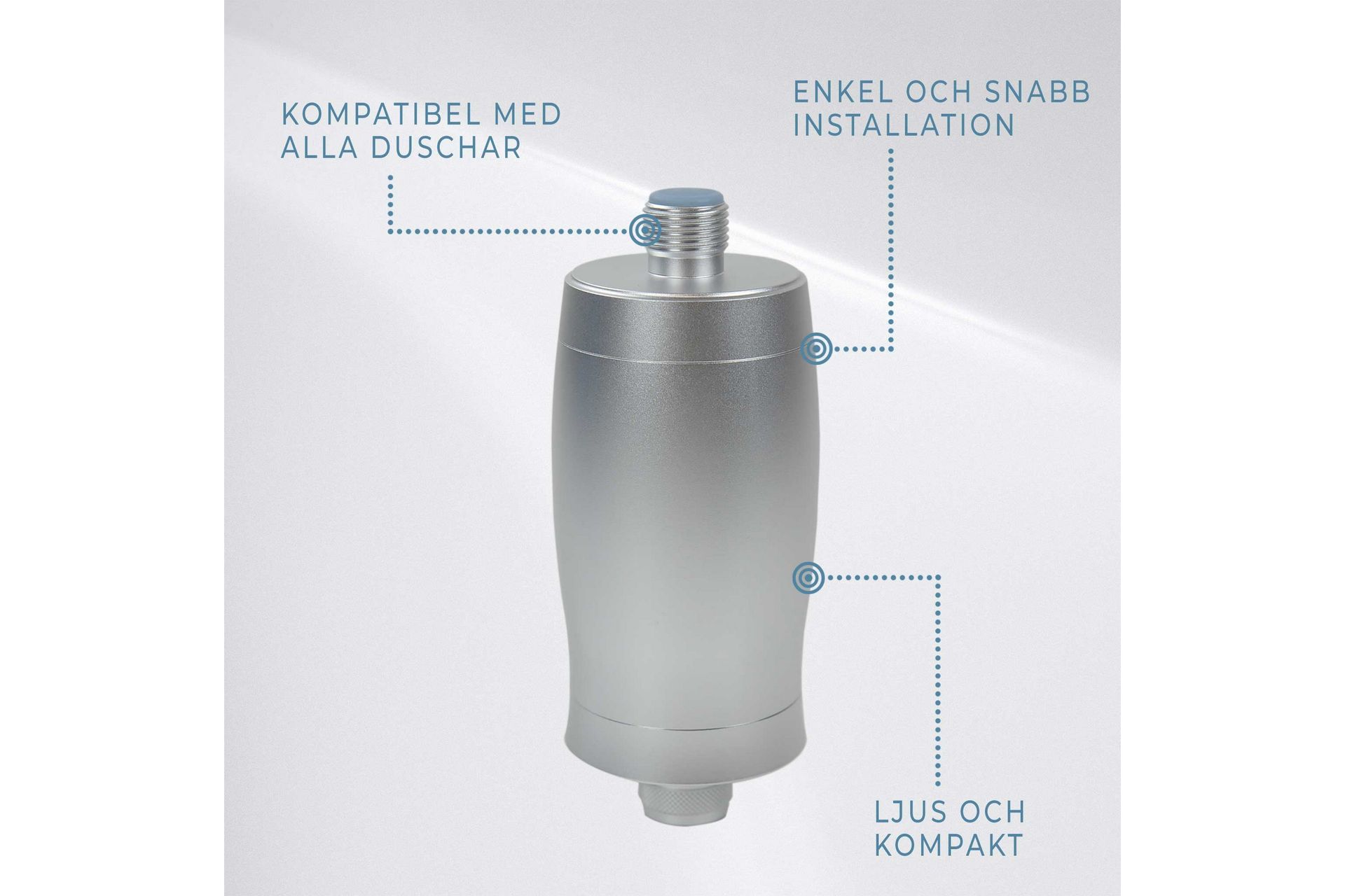 Lykke Bruserfilter - Sølv - Hus & renovering - Køkken & bad - Badeværelse - Brusearmatur & tilbehør