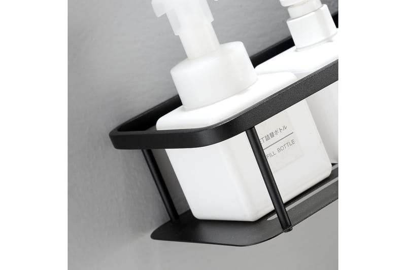 Sæbekurv 13x30 cm Sort - Lyfco - Hus & renovering - Køkken & bad - Badeværelse - Brusearmatur & tilbehør