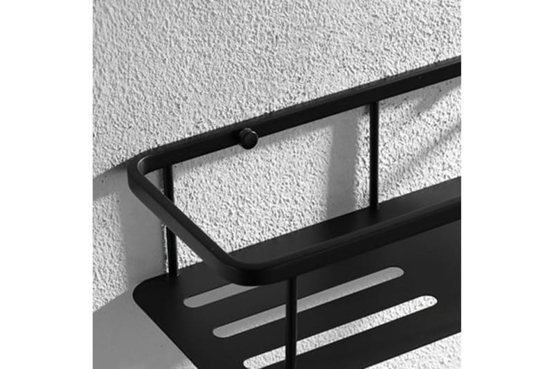 Sæbekurv 13x30 cm Sort - Lyfco - Hus & renovering - Køkken & bad - Badeværelse - Brusearmatur & tilbehør
